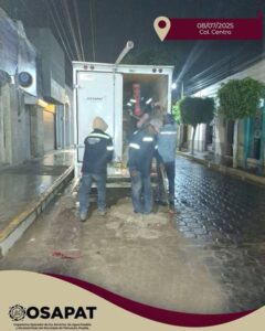 OOSAPAT REALIZÓ MANTENIMIENTO Y REHABILITACIÓN EN RED HIDRÁULICA