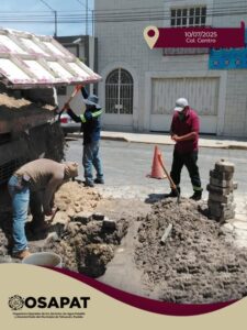 Recolocación de adoquín en la Col. Centro: OOSAPAT