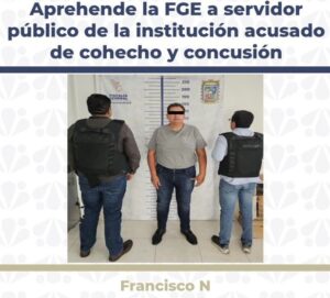Por cobro de 20 mil a familia de desaparecido, detienen a ministerial