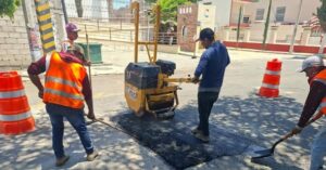 Gobierno de Tehuacán intensifica jornadas de bacheo ante deterioro ocasionado por fuertes lluvias