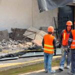DOS HERIDOS TRAS COLAPSO EN FISCALÍA