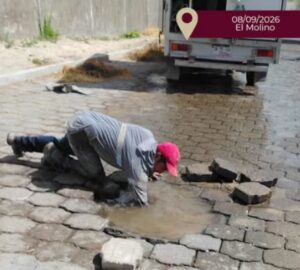 OOSAPAT ATIENDE FUGA DE AGUA EN EL MOLINO